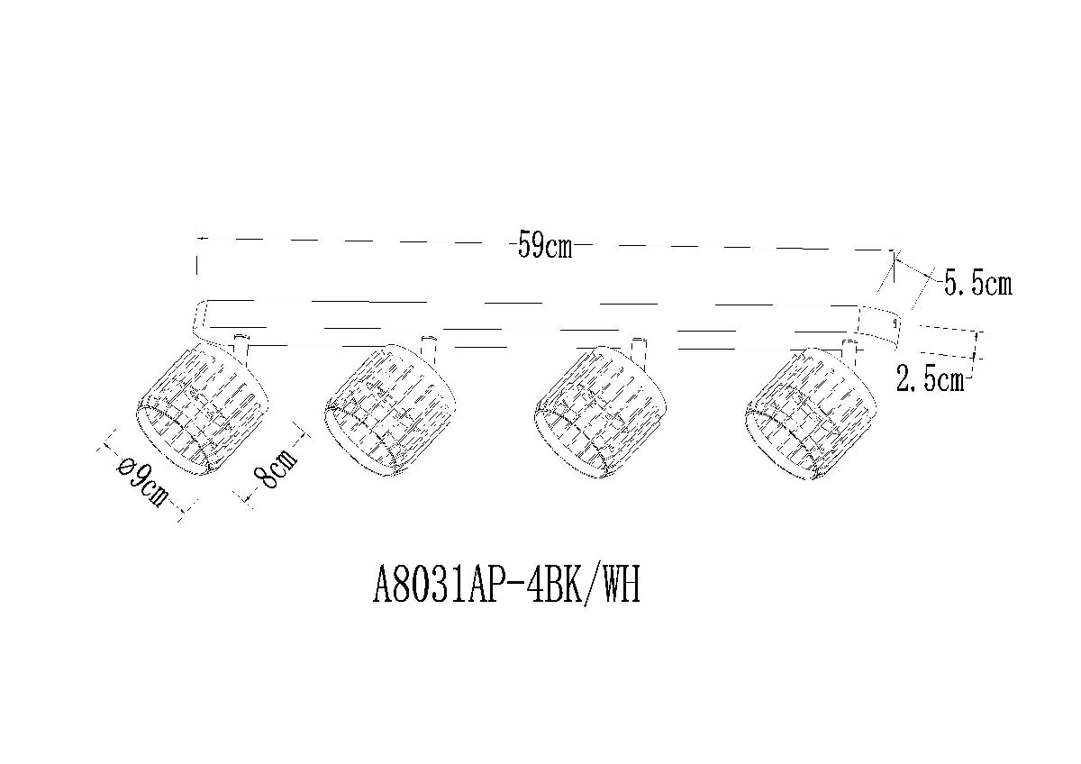 Спот Arte Lamp Atria A8031PL-4WH в Санкт-Петербурге