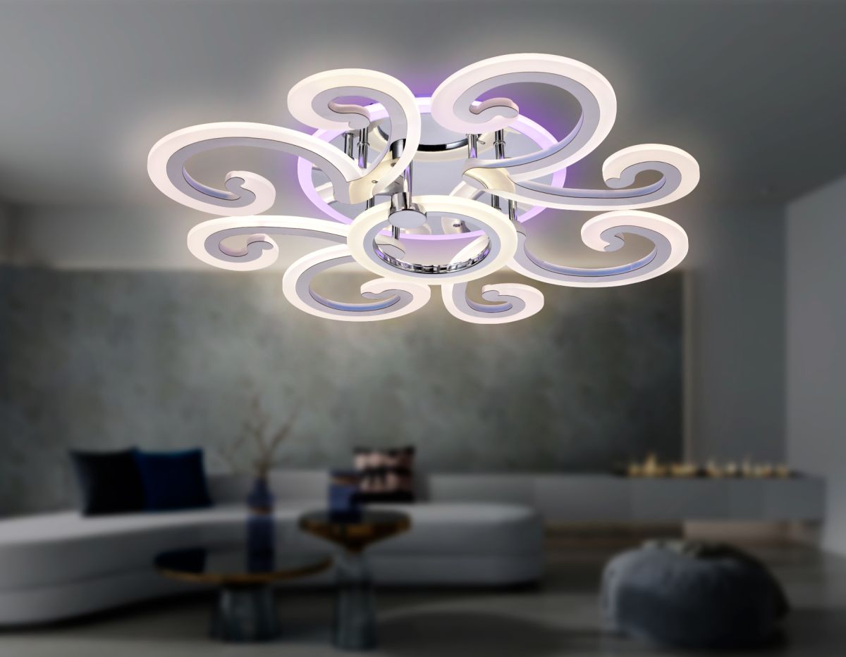 Потолочная люстра с пультом Ambrella Light Acrylica Original FA5146 в Санкт-Петербурге