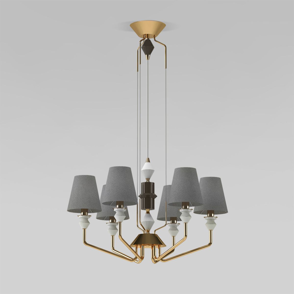 Подвесная люстра Eurosvet Olaria 101012/6 латунь Smart a071403 в #REGION_NAME_DECLINE_PP#