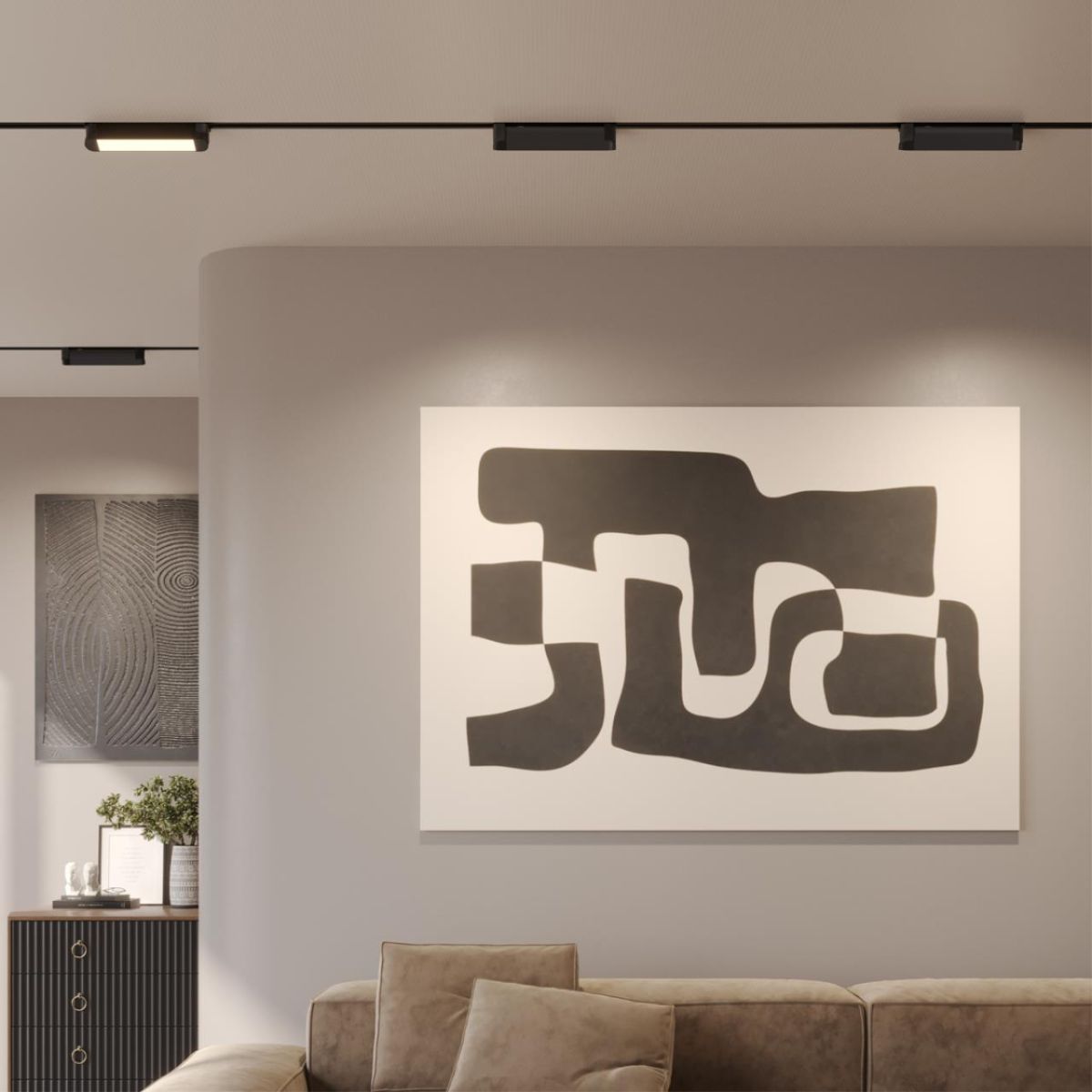 Трековый однофазный двухжильный светильник с переключателем цветовой температуры Novotech Port Iter 359791 в Санкт-Петербурге