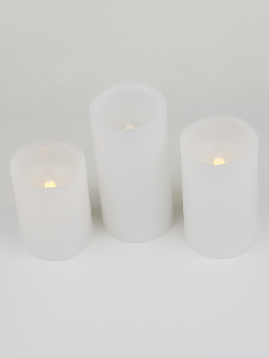 Фигурка светодиодная «Свеча» Uniel (UL-00007256) ULD-F050 Warm White Candle Set3 в Санкт-Петербурге