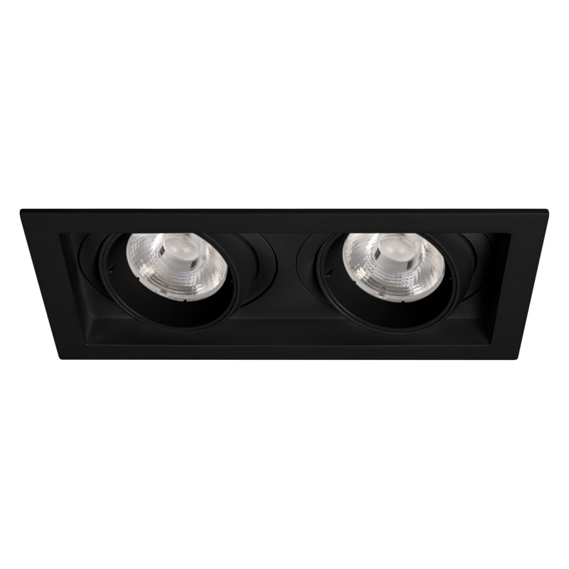 Встраиваемый карданный светильник Arlight MS-VORTEX-BUILT-S210x117-2x20W Day4000 (BK-BK, 40 deg, 230V) (IP20 Металл) 058441 в Санкт-Петербурге