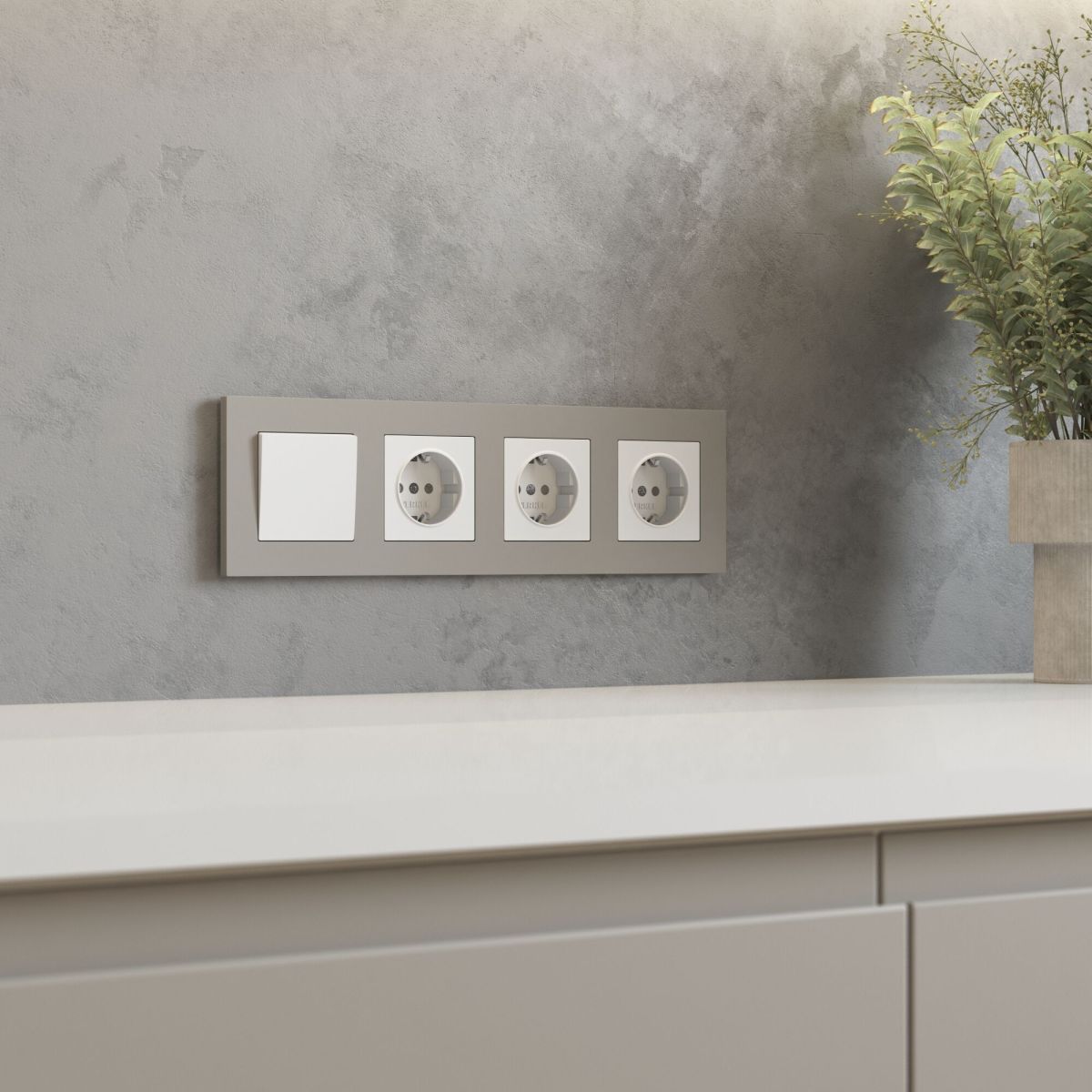 Рамка на 4 поста Werkel Slab (дымчатый софт) W0042917 4690389218453 a071628 в #REGION_NAME_DECLINE_PP#