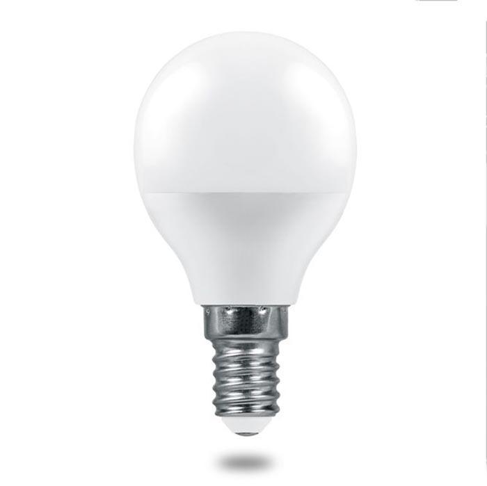 Лампа светодиодная Feron E14 6W 2700K шар матовый LB-1406 38065 в Санкт-Петербурге