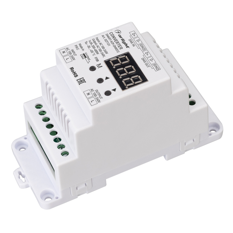 Конвертер Arlight Smart-K29-DMX512 (230V, 1x2A, Triac, Din) 027131 в Санкт-Петербурге