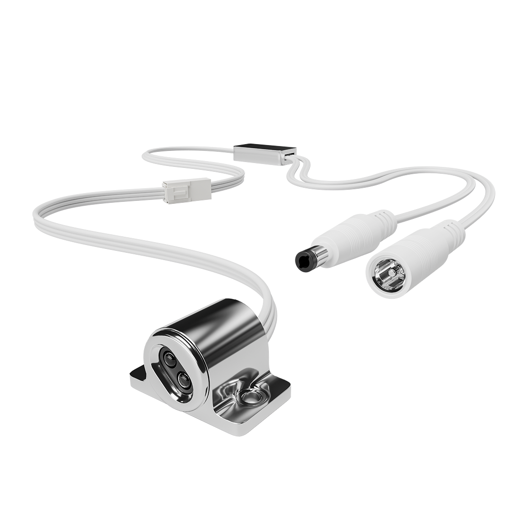 ИК выключатель на препятствие, 12В/24В, 60вт/120Вт, 5А, коннектор 2.5 x 5.5мм, серебро Apeyron 04-67 в #REGION_NAME_DECLINE_PP#