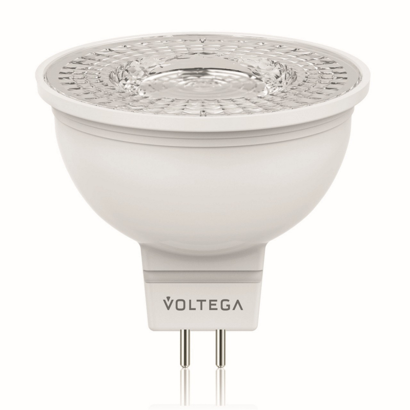 Лампа светодиодная Voltega GU5.3 6W 2800К полусфера прозрачная VG2-S1GU5.3warm6W 5733 в Санкт-Петербурге