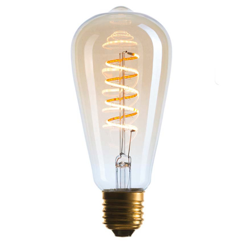 Лампа светодиодная филаментная диммируемая Sun Lumen E27 4W 2200K золотая 056-977 в Санкт-Петербурге