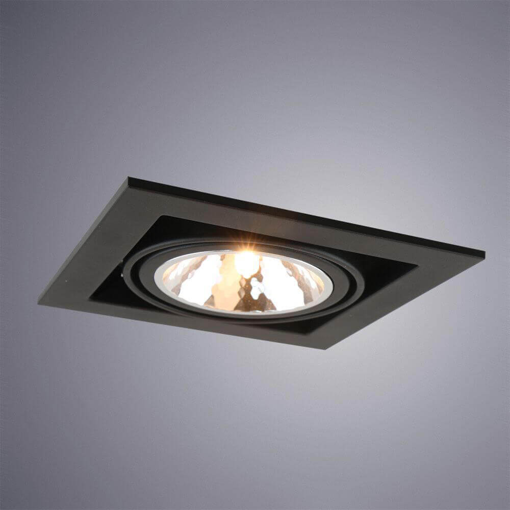 Встраиваемый светильник Arte Lamp Cardani Semplice A5949PL-1BK в Санкт-Петербурге