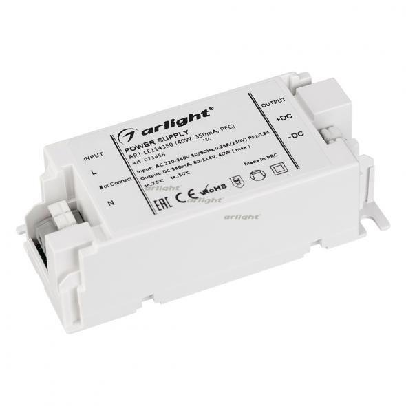 Блок питания Arlight ARJ-LE114350 (40W, 350mA, PFC) 023456 в Санкт-Петербурге