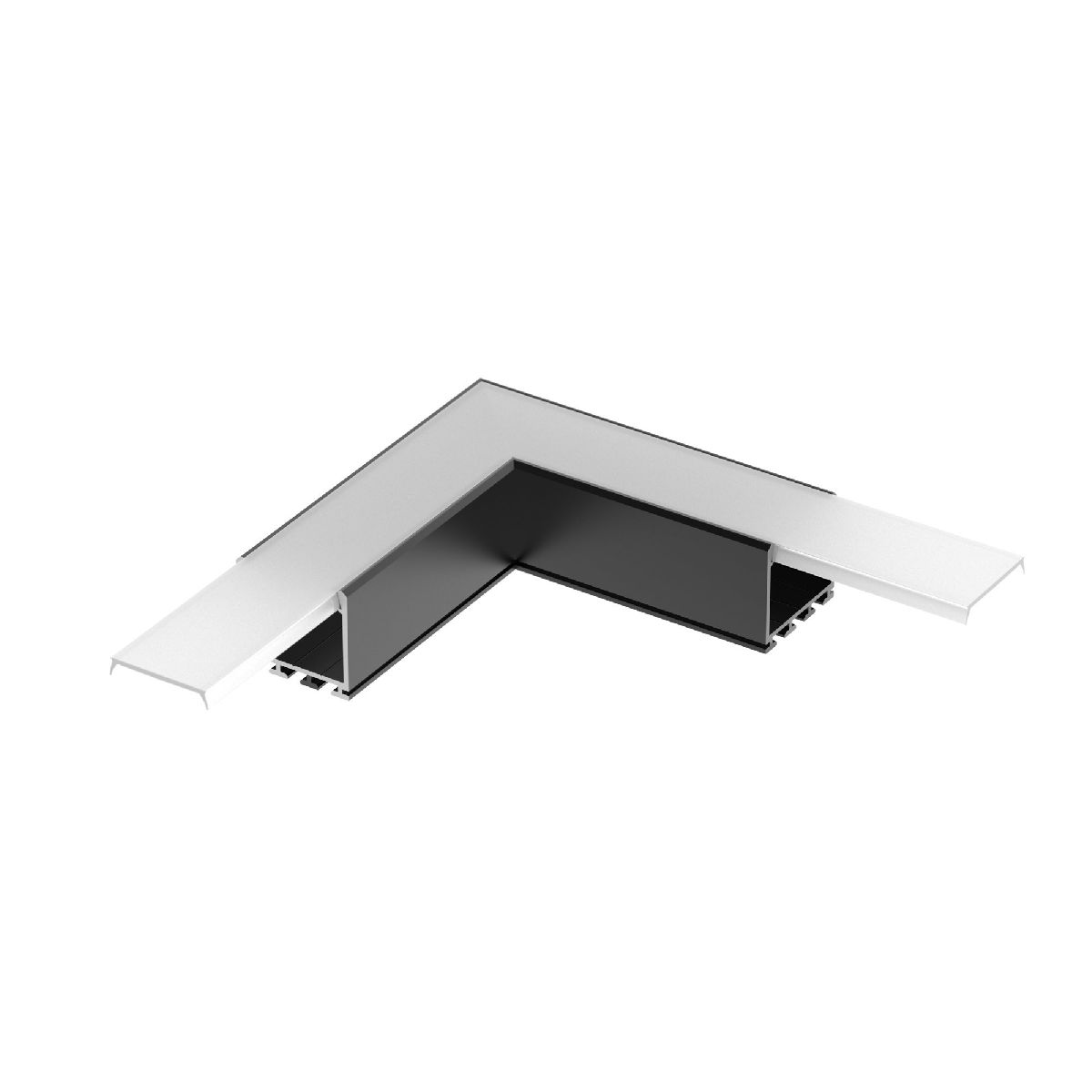 Угол Arlight PLS-LOCK-H25-L90 BLACK (с экраном MAT-L) 031268 в Санкт-Петербурге