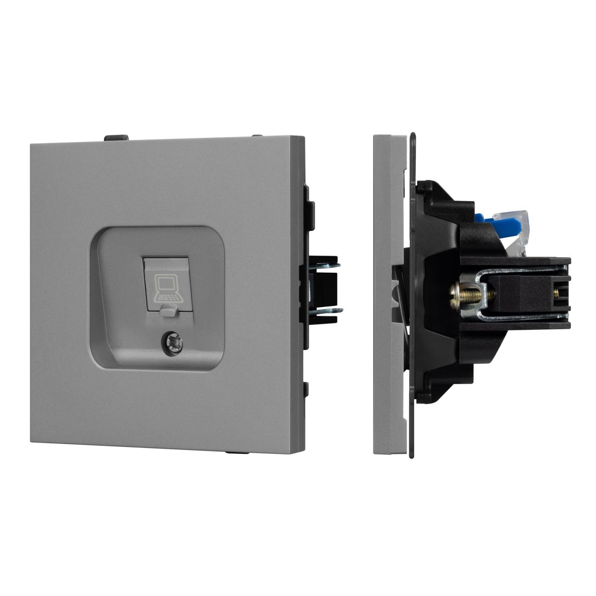 Механизм компьютерной розетки Arlight SCT-TENDO-MPC1-PL-GR (RJ-45, CAT6) 054105 в Санкт-Петербурге