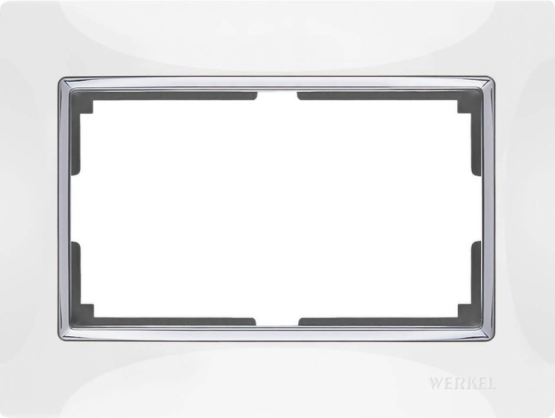 Рамка Werkel Snabb для двойной розетки белый WL03-Frame-01-DBL-white 4690389073137 в Санкт-Петербурге