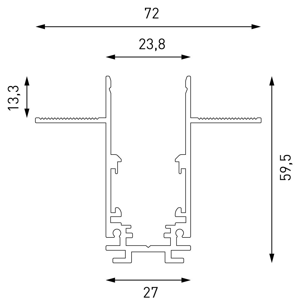 Шинопровод магнитный встраиваемый Lumker SY-LINK-20T1-2.5-WH 019267 в Санкт-Петербурге