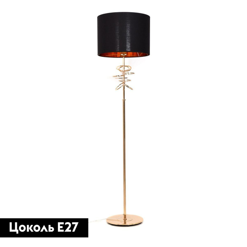 Торшер Lumina Deco Milari LDF 5530 F.GD+BK в Санкт-Петербурге