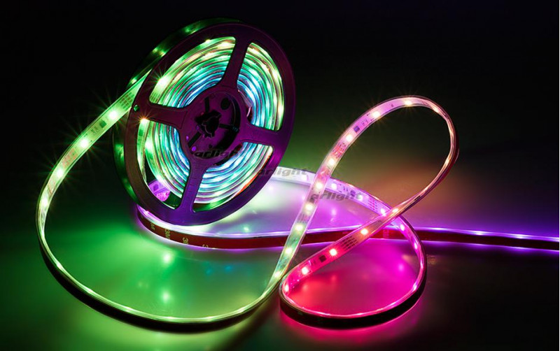 Светодиодная лента Arlight SPI-5000P-AM 12V RGB (5060, 150 LED x3, 1804) 021228 в Санкт-Петербурге