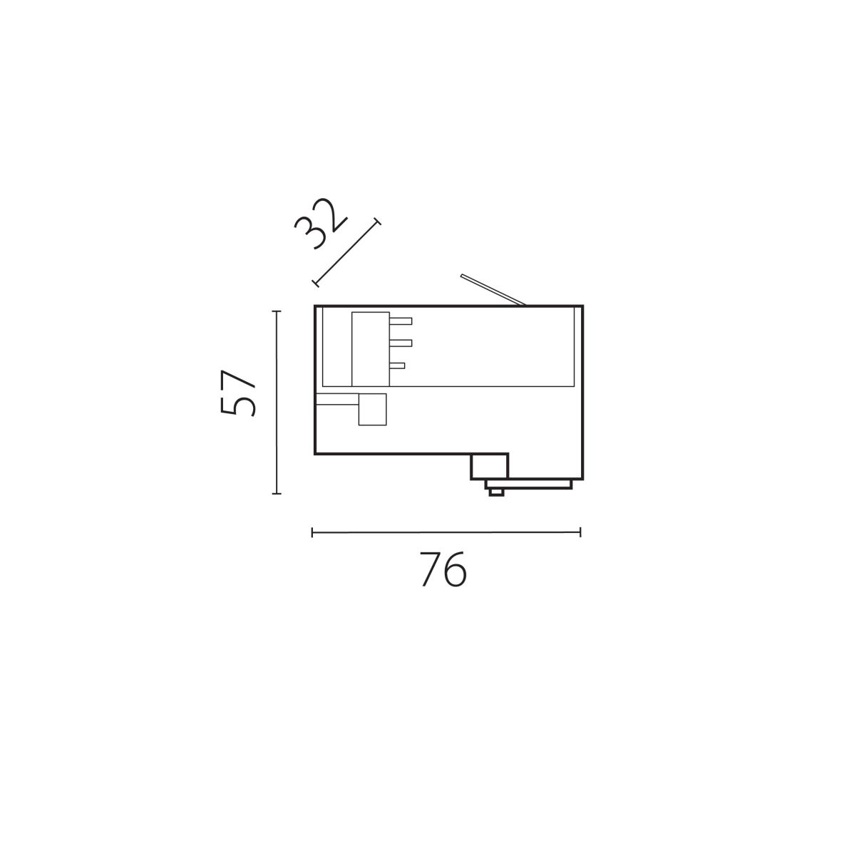 Адаптер для светильника (тип DALI) к шинопроводу 5030xx-R/5040xx-(F)/(R) Quattro Lightstar 594007-404 в Санкт-Петербурге