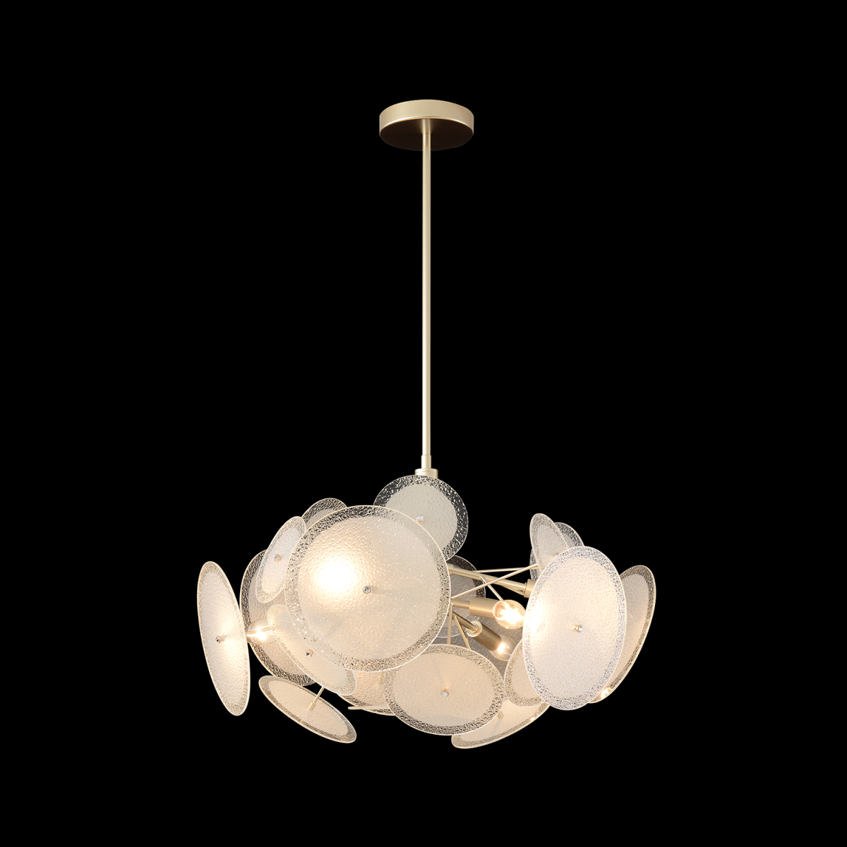 Люстра на штанге Crystal Lux DANDELION SP6 GOLD в #REGION_NAME_DECLINE_PP#