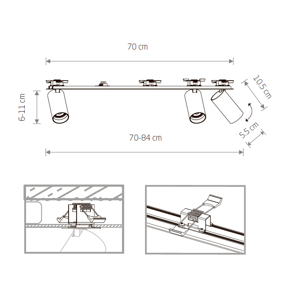 Спот Nowodvorski Mono Surface 7691 в Санкт-Петербурге