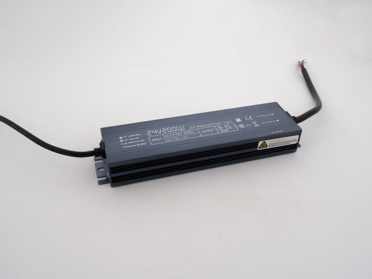 Блок питания LEDS POWER 200Вт 24В IP67 алюминий SLIM 003153 в Санкт-Петербурге