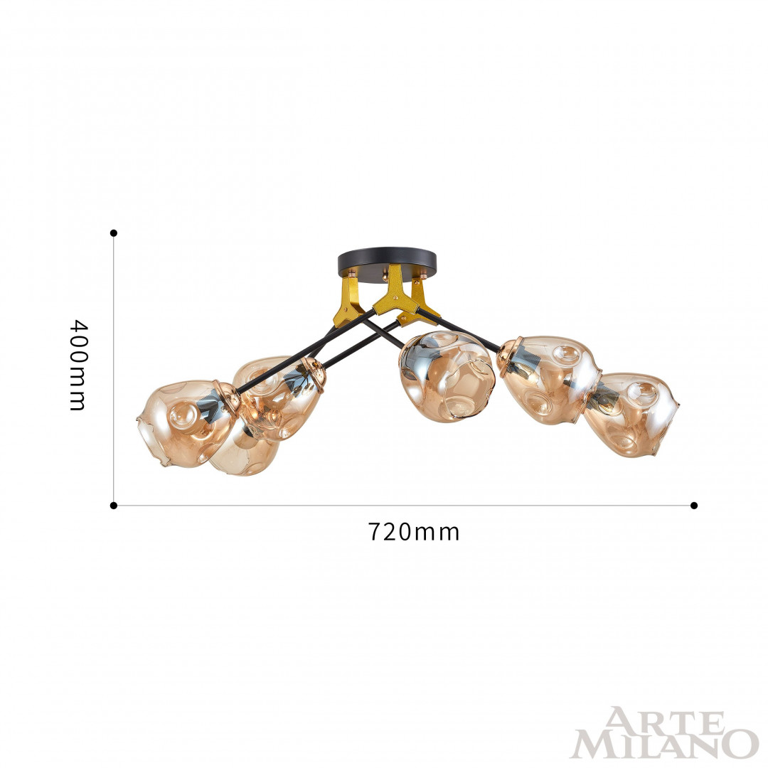 Потолочная люстра Arte Milano Amalfi 252588/6 Br в Санкт-Петербурге