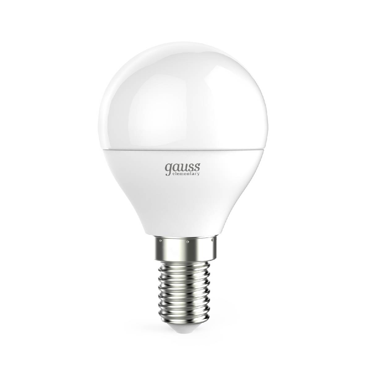 Лампа светодиодная Gauss E14 6W 4100K шар матовый 53126 УЦ в #REGION_NAME_DECLINE_PP#