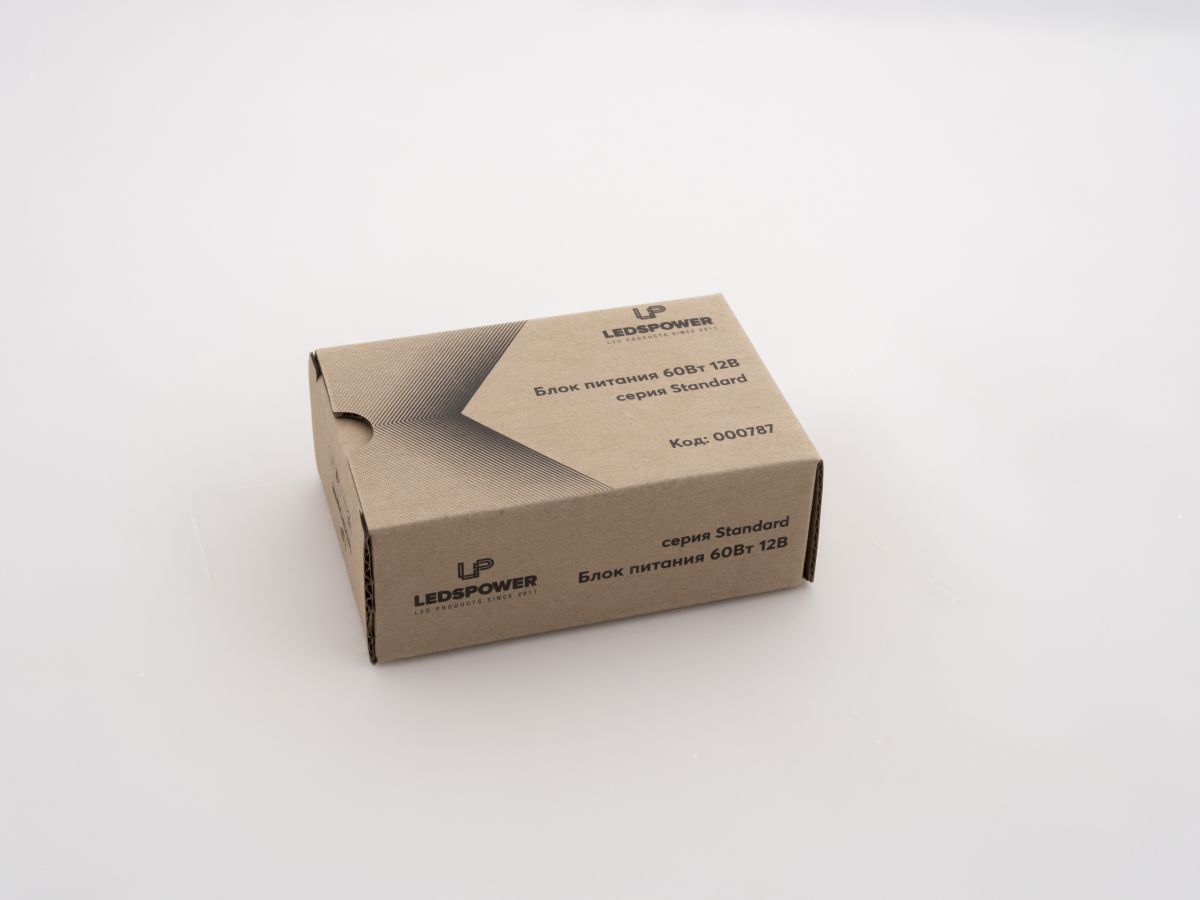 Блок питания LEDS POWER 60Вт 12В Standard 000787 в Санкт-Петербурге