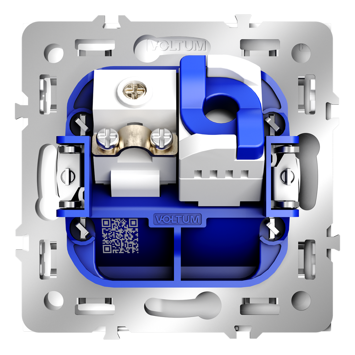 Розетка телевизионная встраиваемая Voltum S70 TV+RJ45 кат. 6, (белый глянцевый) VLS060701 в #REGION_NAME_DECLINE_PP#