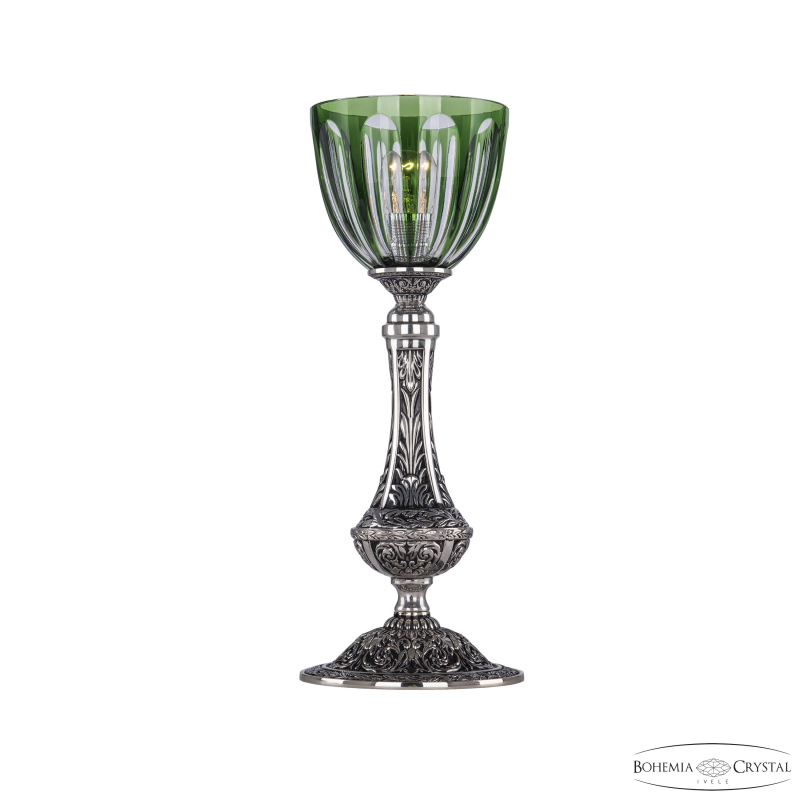 Настольная лампа Bohemia Ivele Crystal Florence 71100L/15 NB P1 Clear-Green/H-1H в Санкт-Петербурге