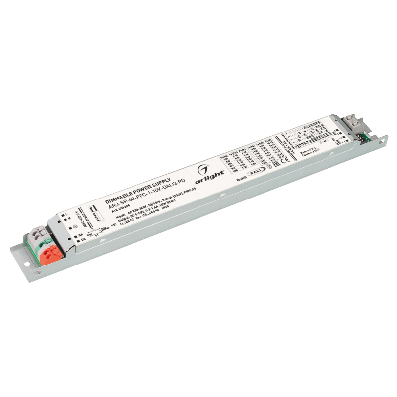 Блок питания Arlight ARJ-SP-60-PFC-1-10V-DALI2-PD (60W, 9-58V, 0.7-1.4A) 036285 в Санкт-Петербурге