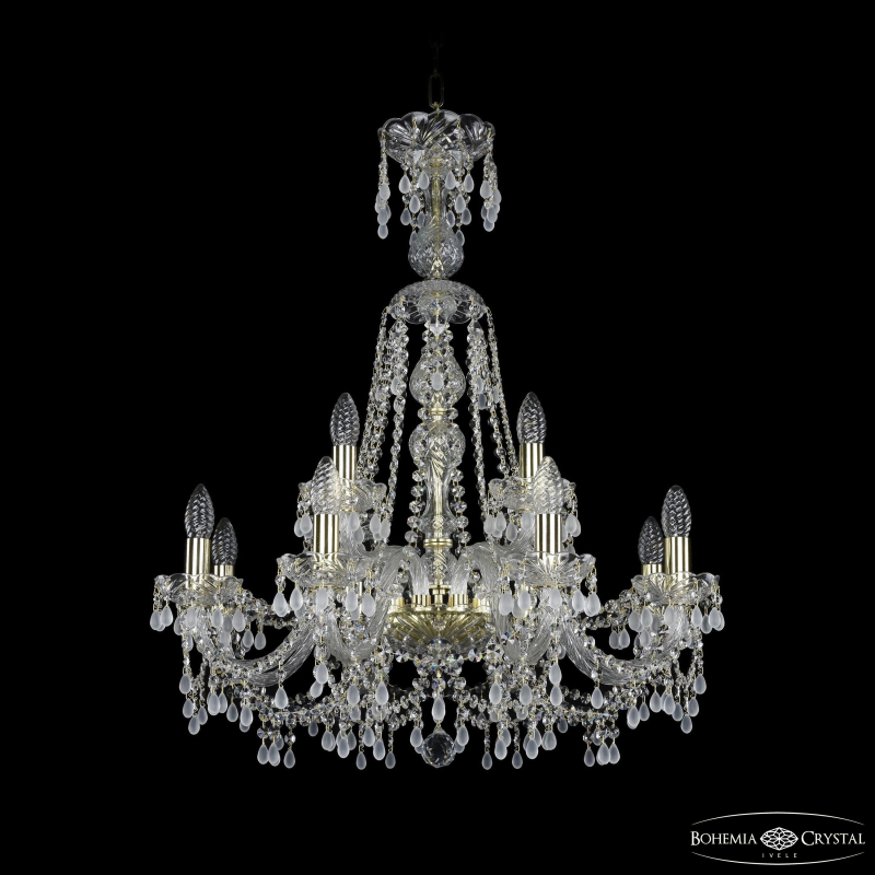 Подвесная люстра Bohemia Ivele Crystal 1410/8+4/240/XL-80 G V0300 в Санкт-Петербурге