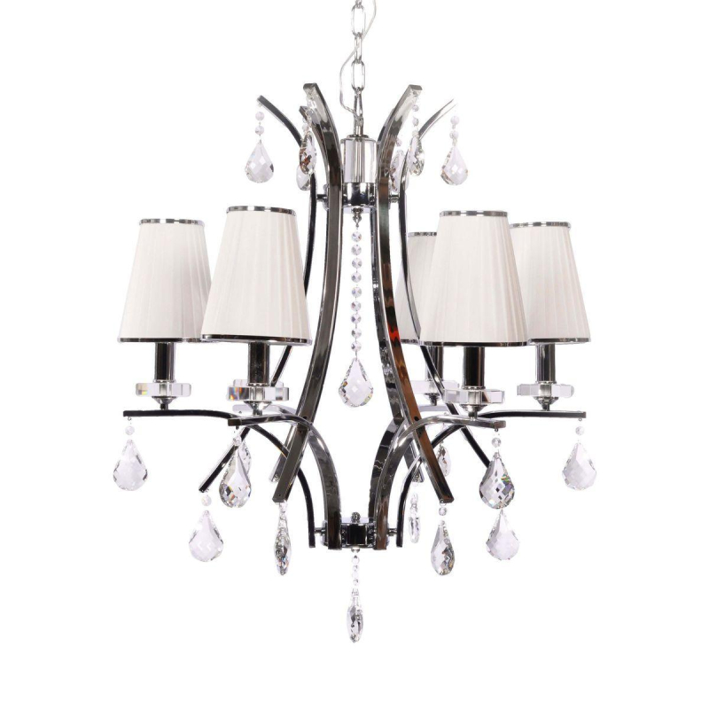 Подвесная люстра Lumina Deco Glamour LDP 66247-6 WT+CHR в Санкт-Петербурге