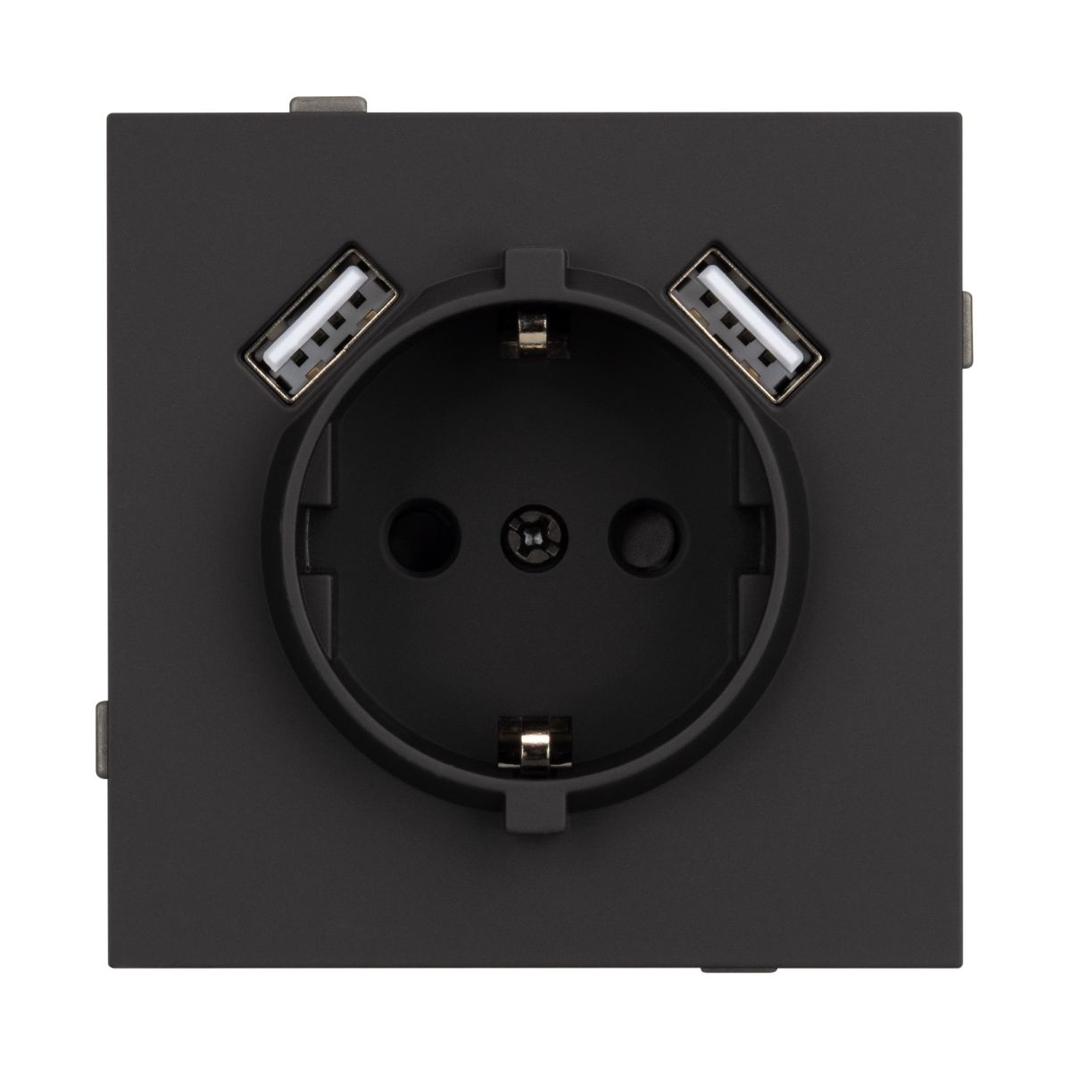 Механизм розетки с USB зарядкой Arlight SCT-TENDO-MUAA-SFPL-BK (230V, 16A) 054603 в Санкт-Петербурге