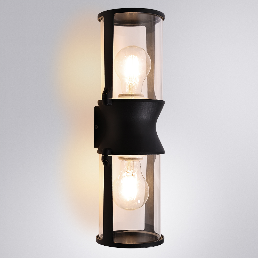 Уличный настенный светильник Arte Lamp Minchir A8306AL-2BK в Санкт-Петербурге