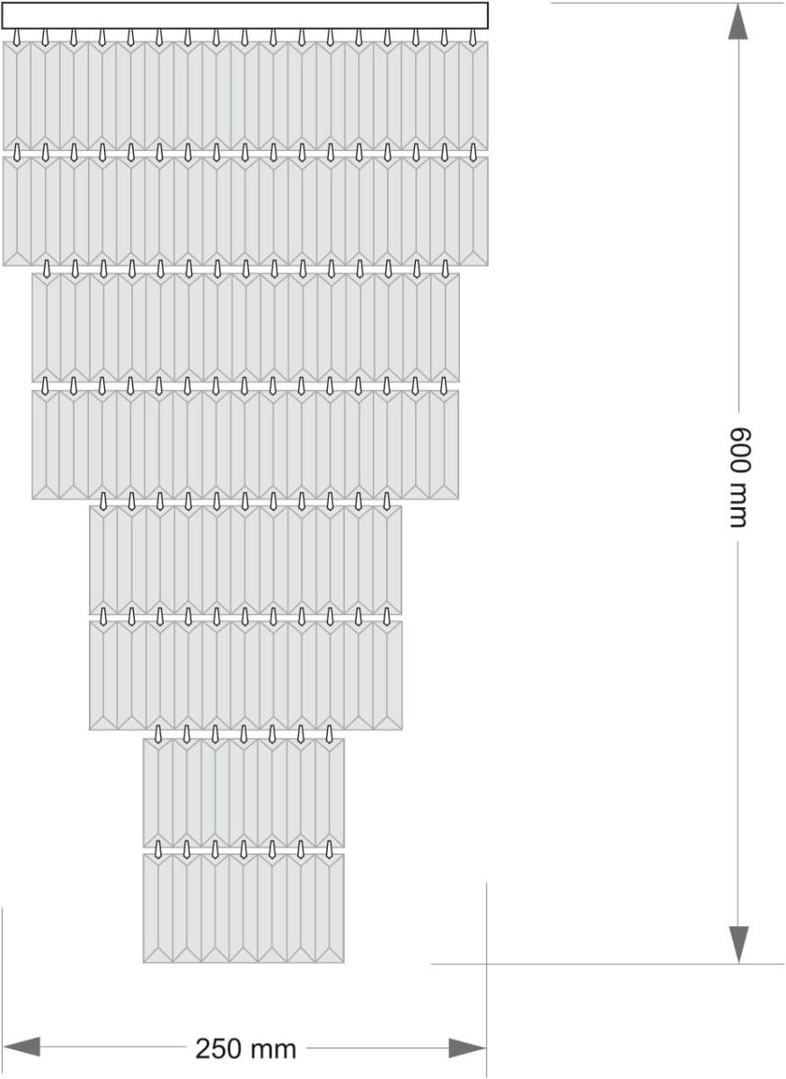 Каскадная люстра Kutek Ellini ELL-PLM-6(Z)250/II в #REGION_NAME_DECLINE_PP#