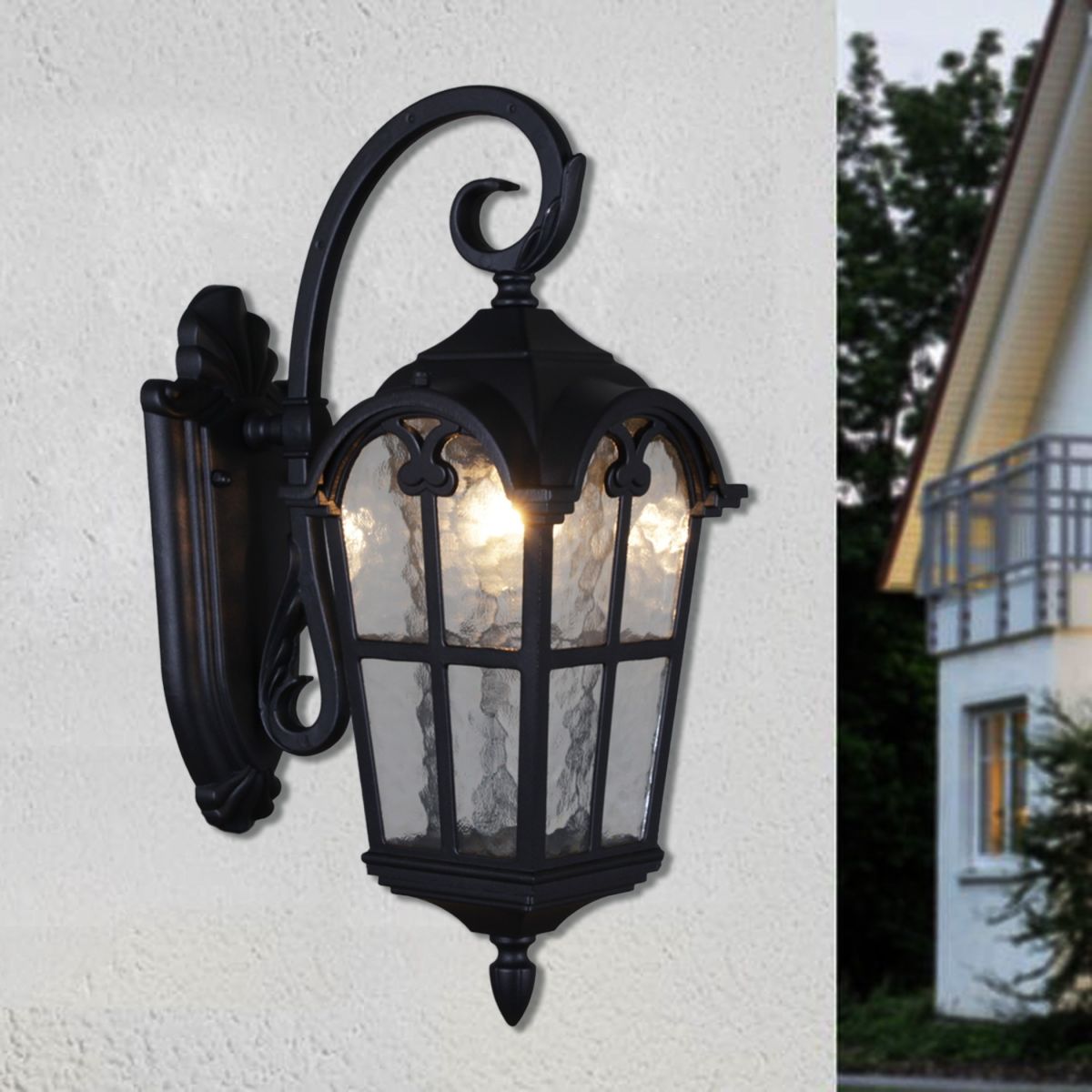 Уличный настенный светильник Reluce 08306-9.2-001U BK в Санкт-Петербурге