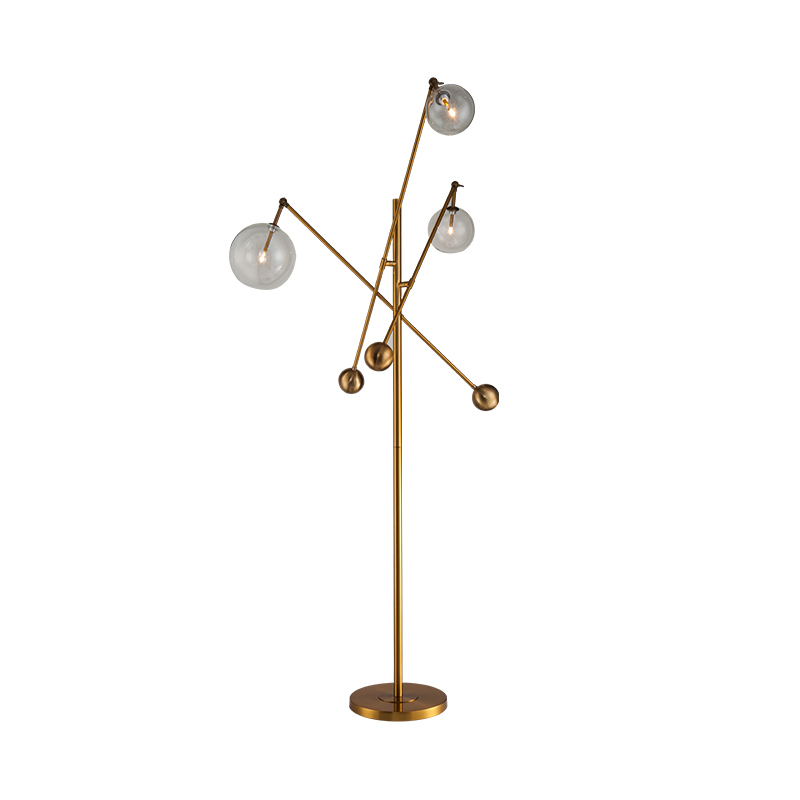 Торшер DeLight Collection Globe Mobile KG0965F-3 brass в Санкт-Петербурге