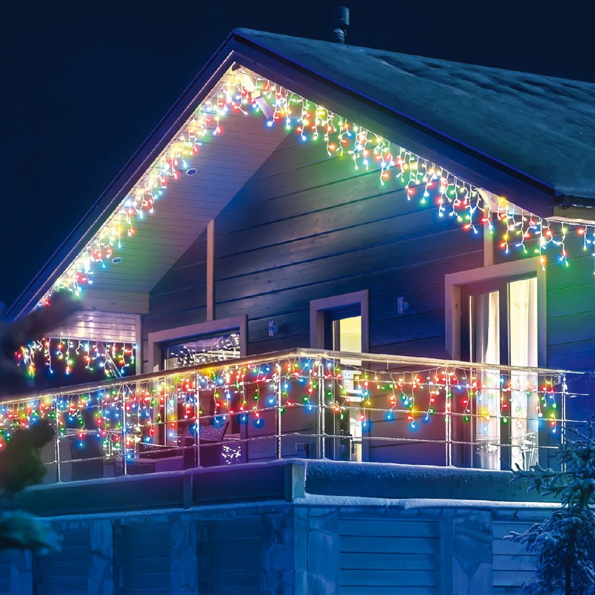 Гирлянда бахрома с эффектом мерцания Uniel ULD-B50006-880/TTK MULTI IP44 UL-00013125 в Санкт-Петербурге