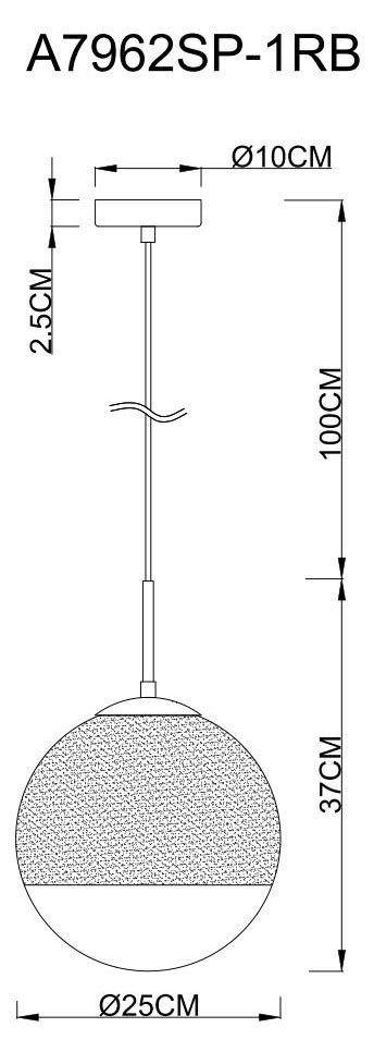 Подвесной светильник Arte Lamp Jupiter Copper A7962SP-1RB в #REGION_NAME_DECLINE_PP#