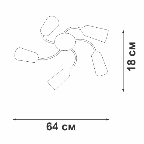 Потолочная люстра Vitaluce V2831-9/5PL в Санкт-Петербурге