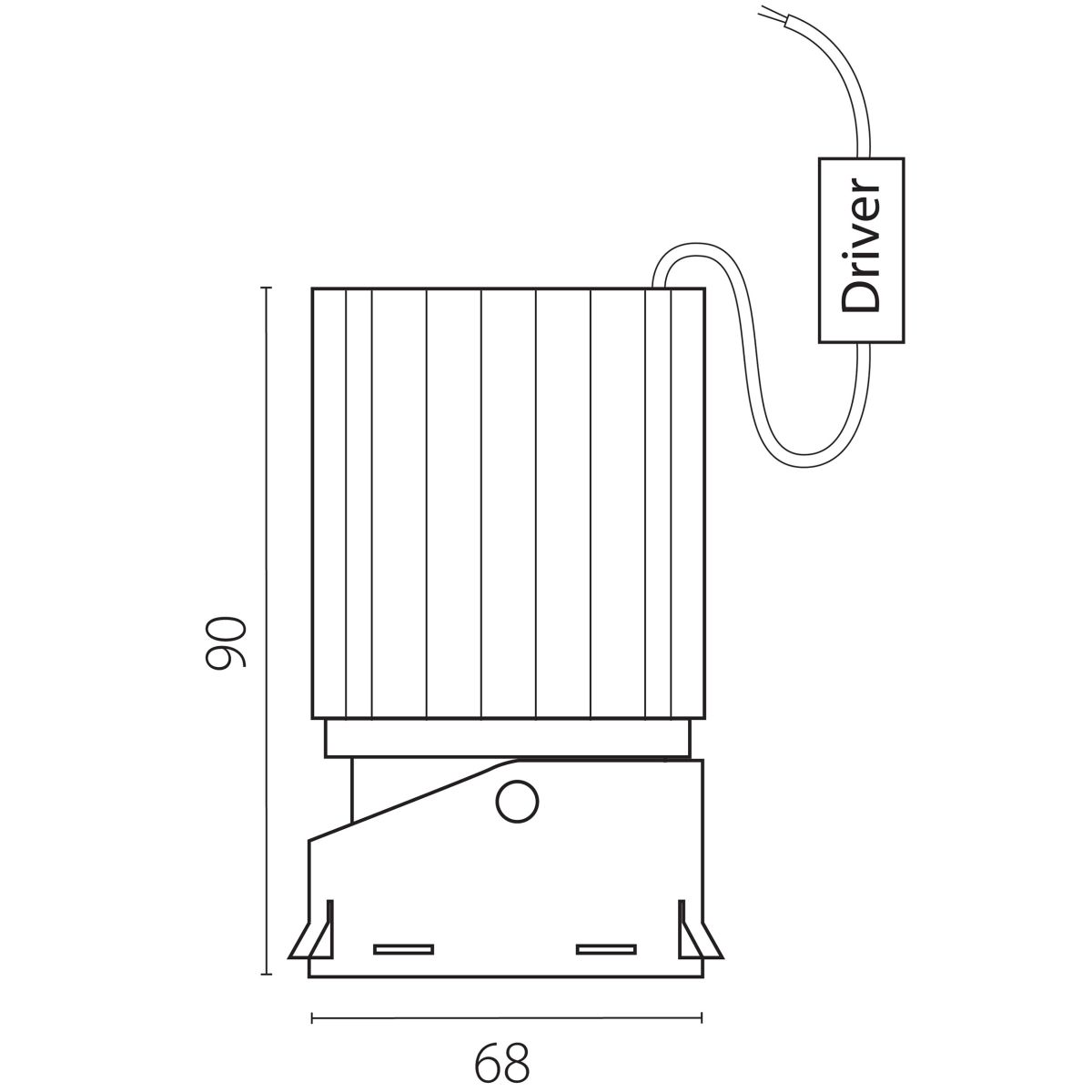 Модуль профессиональный светодиодный 12W 2700K в сборе с суппортом с углом наклона до 30° Lightstar Stella Pro 075082 в #REGION_NAME_DECLINE_PP#