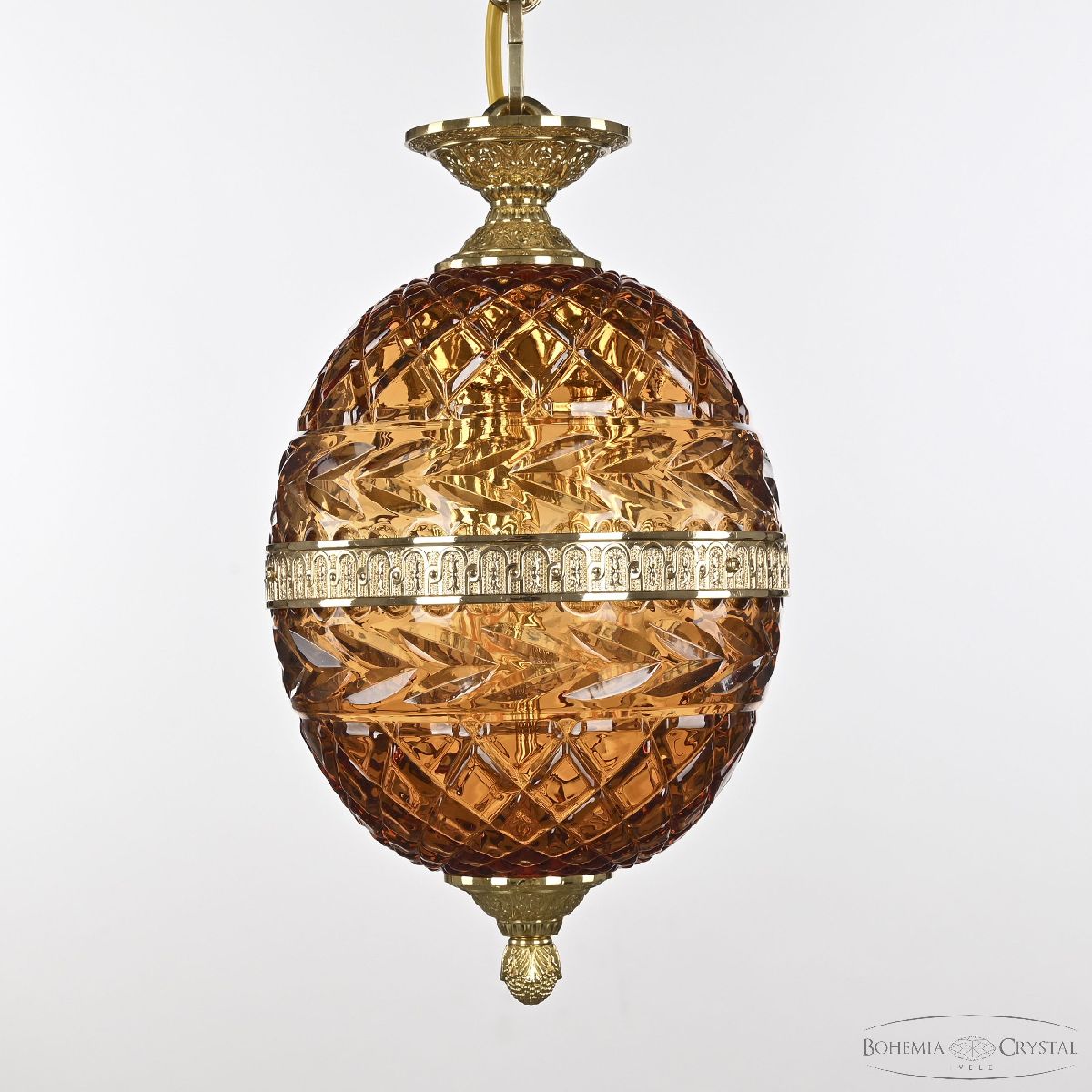Подвесной светильник Bohemia Ivele Crystal 5680/18 G Amber/M-1F в Санкт-Петербурге