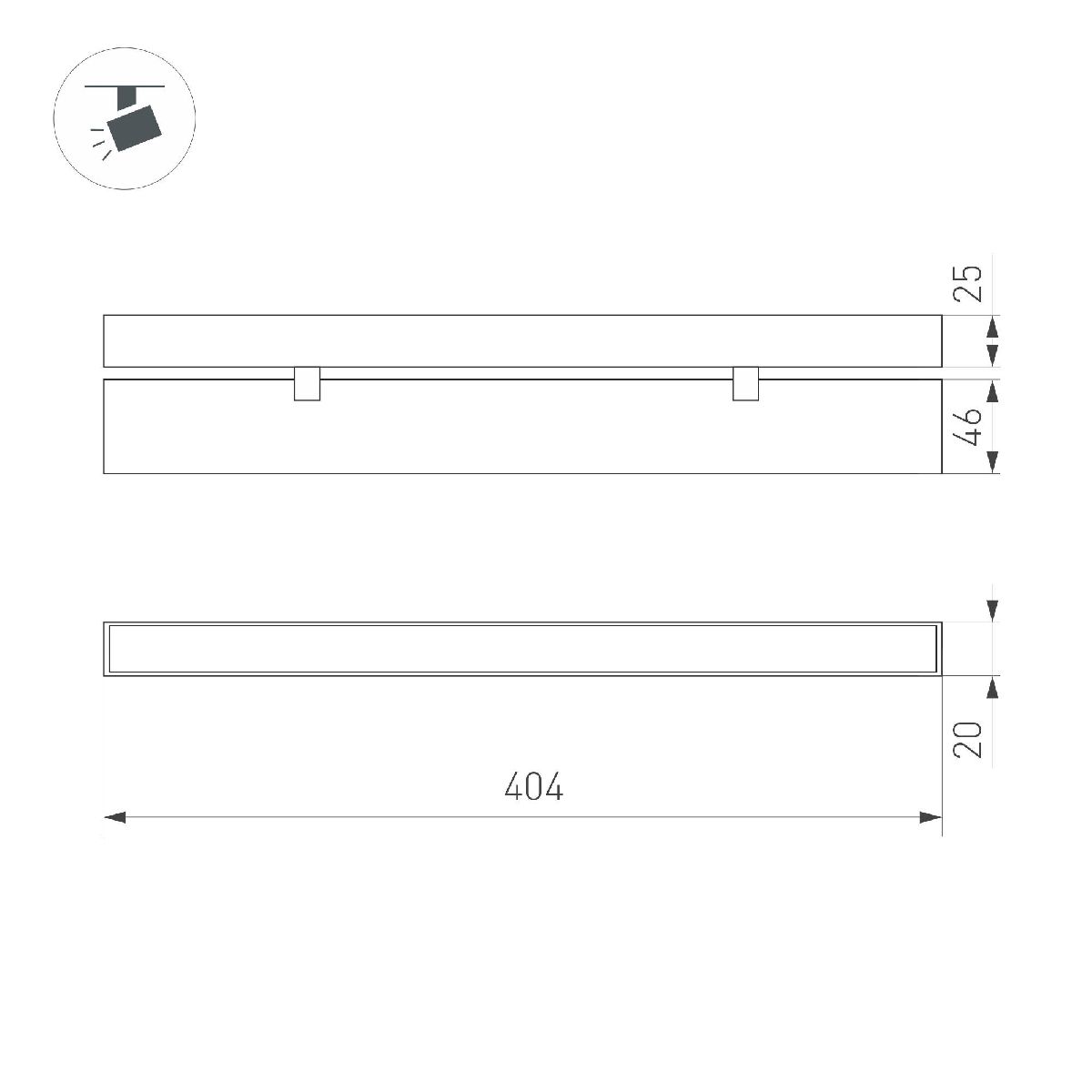 Трековый магнитный светильник Arlight MAG-FLAT-FOLD-25-S400-12W Warm3000 050071 в Санкт-Петербурге