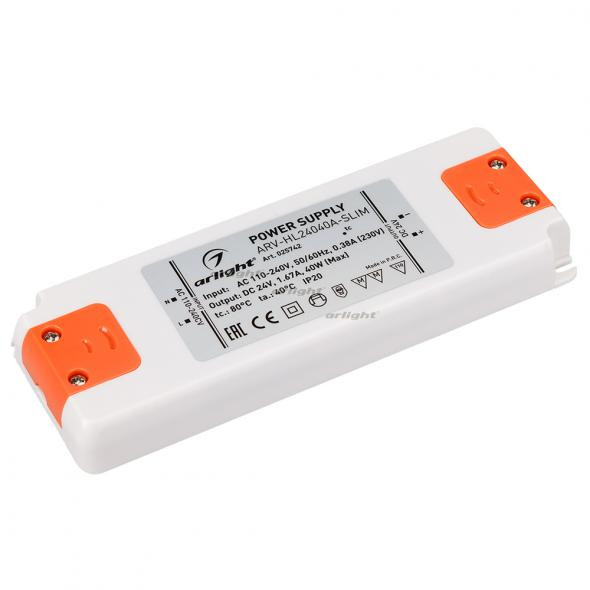 Блок питания Arlight ARV-HL24040A-Slim (24V, 1.67A, 40W) 025742 в Санкт-Петербурге