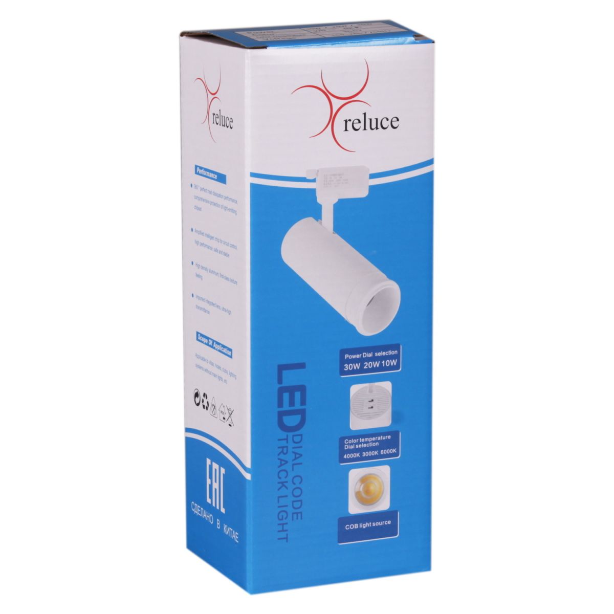 Трековый однофазный светильник Reluce 06650-9.3-LED10/20/30W CCT WT в Санкт-Петербурге