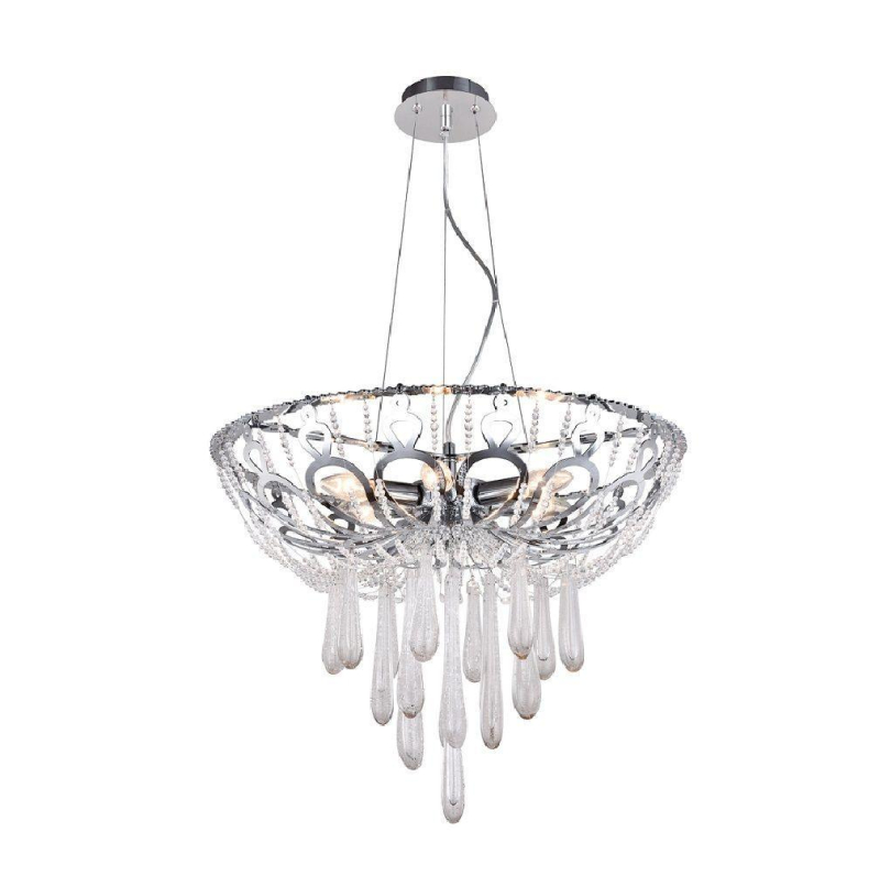 Подвесная люстра Crystal Lux Dorotea SP5 D450 Chrome в Санкт-Петербурге