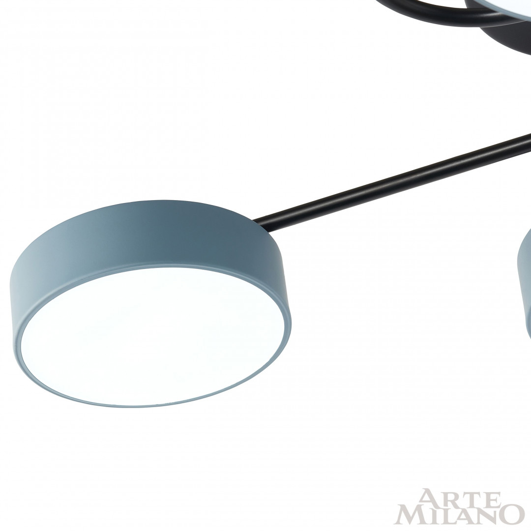 Потолочная люстра Arte Milano Ferrara 253039/4+1 Bk/Gr в Санкт-Петербурге