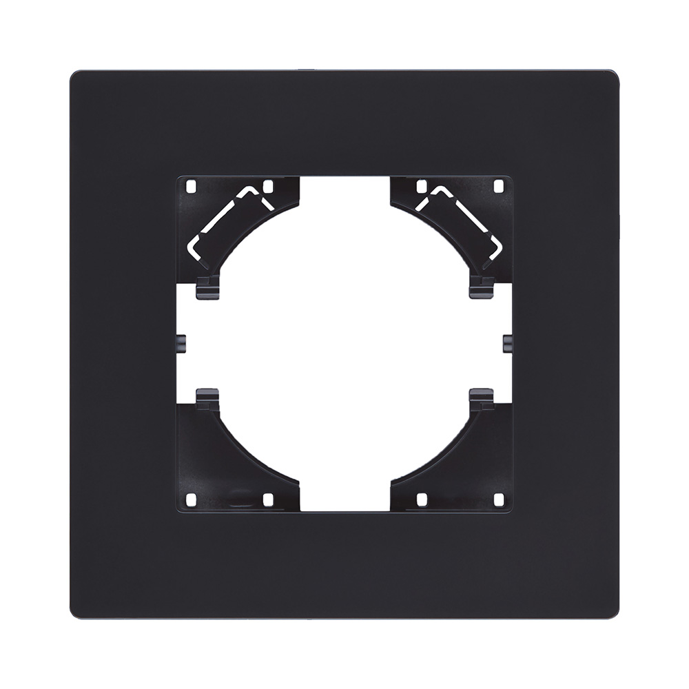 Рамка 1-постовая, черный матовый Kollinger Aspekt AT1BM в #REGION_NAME_DECLINE_PP#