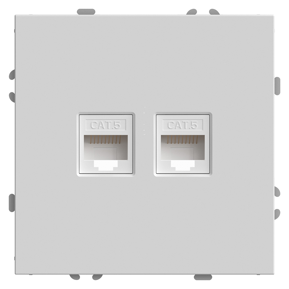 Розетка компьютерная 2-местная RJ-45 Stekker RST00-5111-01 Эмили 49874 в Санкт-Петербурге