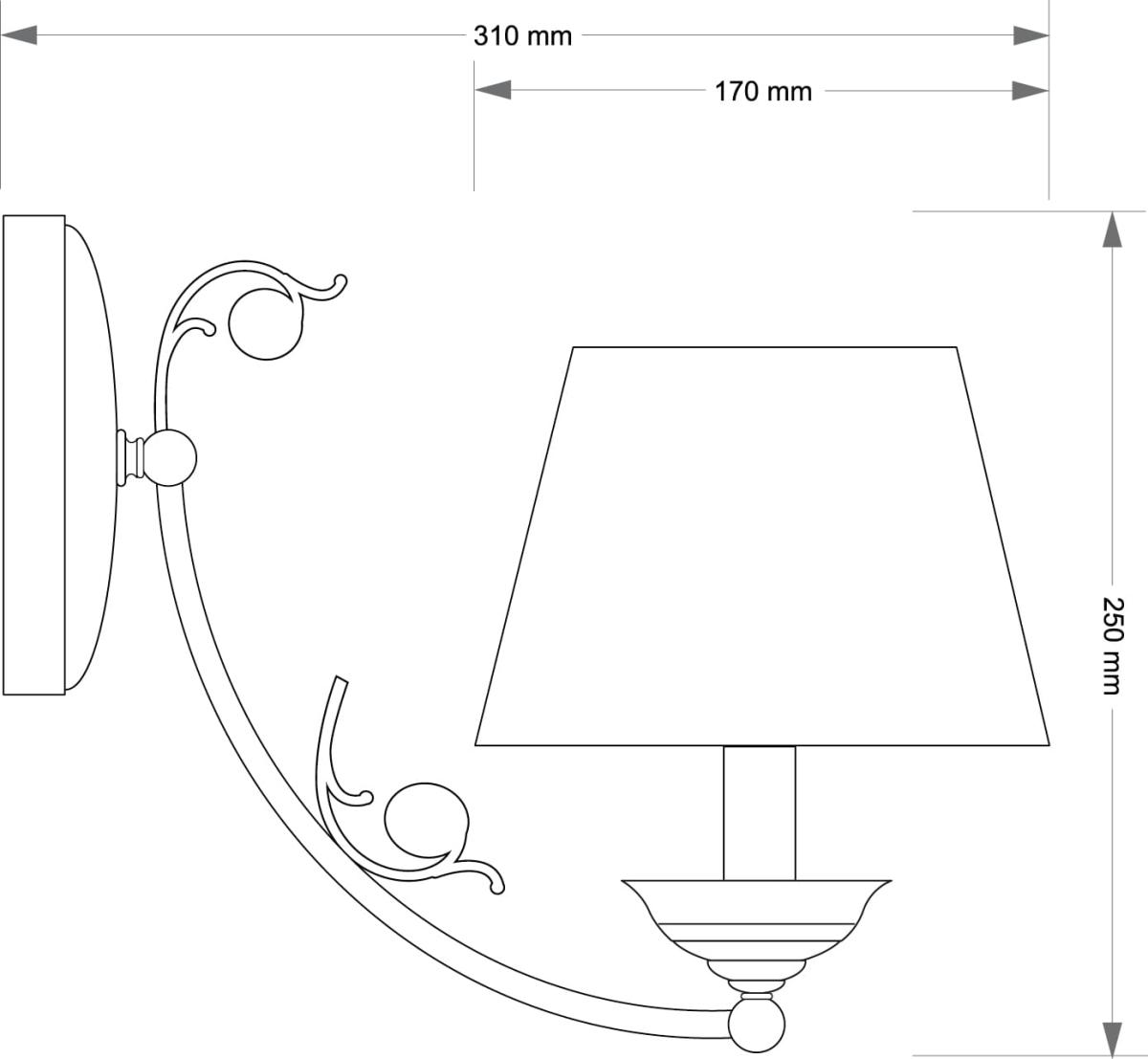 Бра Kutek Casamia Abazur CAS-K-1 (P/A) в #REGION_NAME_DECLINE_PP#
